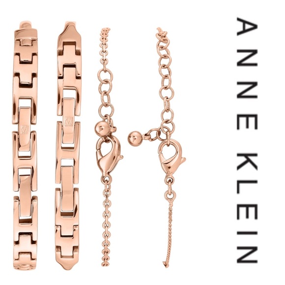 Anne Klein Rose Gold-Tone Watch & Bracelet Set - Picture 2 of 2